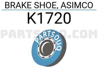 ASIMCO K1720 BRAKE SHOE, ASIMCO