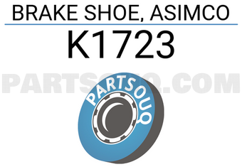 ASIMCO K1723 BRAKE SHOE, ASIMCO