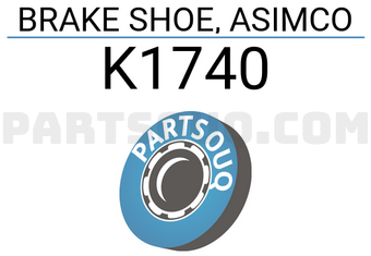 ASIMCO K1740 BRAKE SHOE, ASIMCO