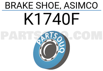 ASIMCO K1740F BRAKE SHOE, ASIMCO