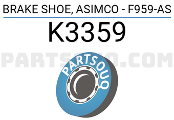 ASIMCO K3359 BRAKE SHOE, ASIMCO - F959-AS