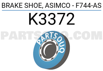 ASIMCO K3372 BRAKE SHOE, ASIMCO - F744-AS