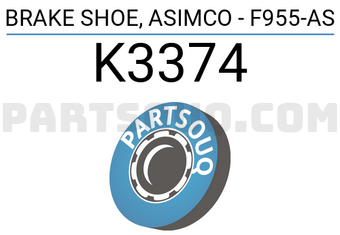 ASIMCO K3374 BRAKE SHOE, ASIMCO - F955-AS