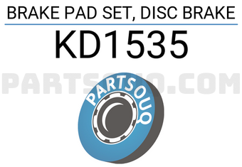 ASIMCO KD1535 BRAKE PAD SET, DISC BRAKE