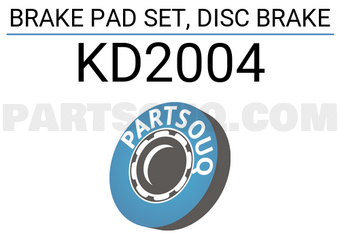 ASIMCO KD2004 BRAKE PAD SET, DISC BRAKE