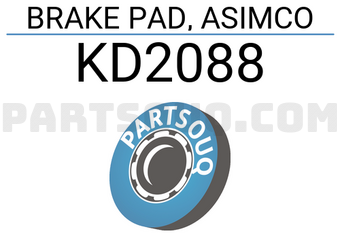 ASIMCO KD2088 BRAKE PAD, ASIMCO