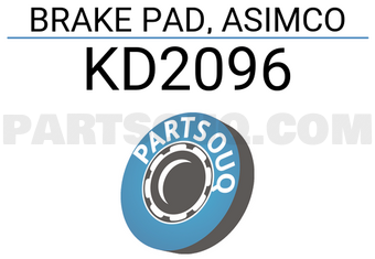 ASIMCO KD2096 BRAKE PAD, ASIMCO