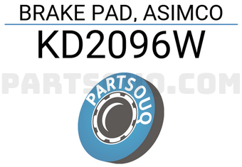 ASIMCO KD2096W BRAKE PAD, ASIMCO