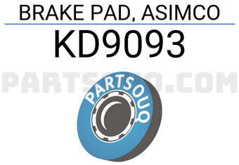 ASIMCO KD9093 BRAKE PAD, ASIMCO
