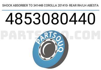 Abesta 4853080440 SHOCK ABSORBER TO 341448 COROLLA 201410- REAR RH/LH ABESTA
