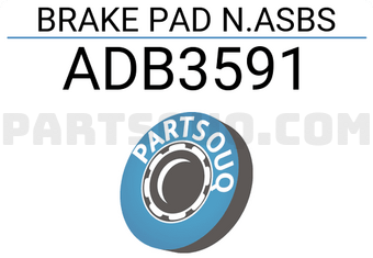 Allied Nippon ADB3591 BRAKE PAD N.ASBS