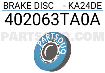 Axios 402063TA0A BRAKE DISC - KA24DE