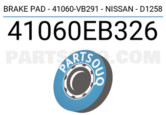 Axios 41060EB326 BRAKE PAD - 41060-VB291 - NISSAN - D1258