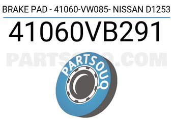 Axios 41060VB291 BRAKE PAD - 41060-VW085- NISSAN D1253