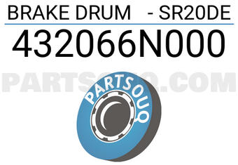 Axios 432066N000 BRAKE DRUM - SR20DE