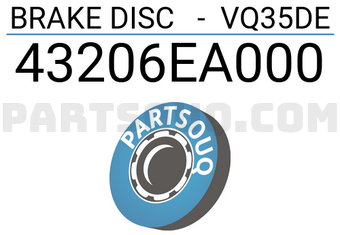 Axios 43206EA000 BRAKE DISC - VQ35DE