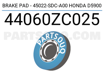 Axios 44060ZC025 BRAKE PAD - 45022-SDC-A00 HONDA D5900