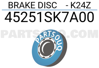 Axios 45251SK7A00 BRAKE DISC - K24Z