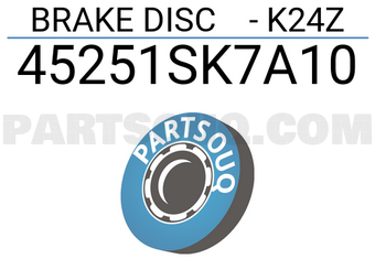Axios 45251SK7A10 BRAKE DISC - K24Z
