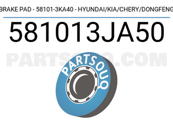Axios 581013JA50 BRAKE PAD - 58101-3KA40 - HYUNDAI/KIA/CHERY/DONGFENG