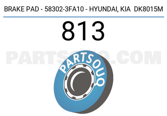 Axios 813 BRAKE PAD - 58302-3FA10 - HYUNDAI, KIA DK8015M