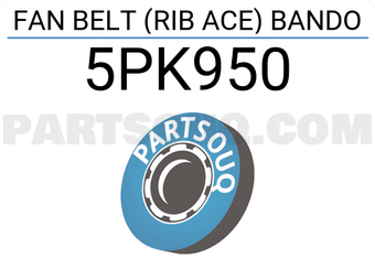 BANDO 5PK950 FAN BELT (RIB ACE) BANDO