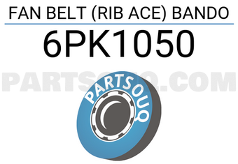 BANDO 6PK1050 FAN BELT (RIB ACE) BANDO