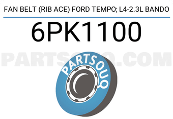 BANDO 6PK1100 FAN BELT (RIB ACE) FORD TEMPO; L4-2.3L BANDO
