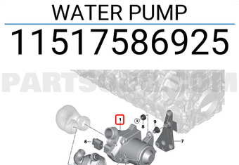 BMW 11517586925 WATER PUMP/E90/E60/E66