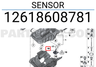 BMW 12618608781 Sensor