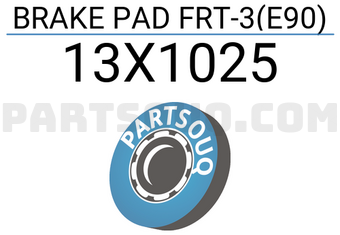BMW 13X1025 BRAKE PAD FRT-3(E90)