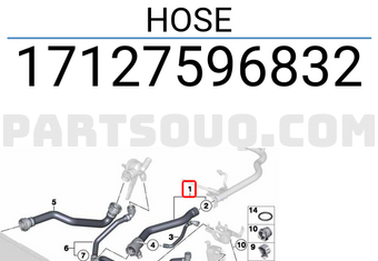 BMW 17127596832 Hose