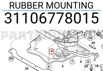 BMW 31106778015 GUMMILAGER E70/E71/X5/X6