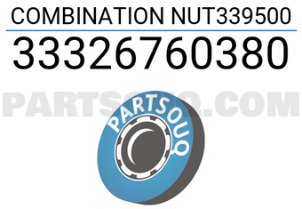 BMW 33326760380 COMBINATION NUT339500