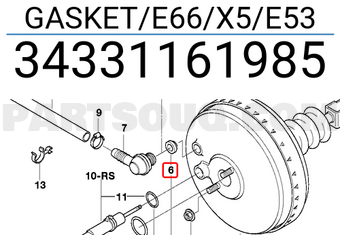 BMW 34331161985 DICHTUNG E66/X5/E53
