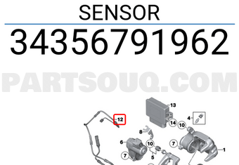 BMW 34356791962 SENSOR