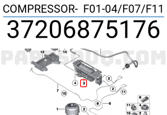 BMW 37206875176 COMPRESSOR- F01-04/F07/F11