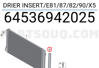 BMW 64536942025 DRIER INSERT/E81/87/82/90/X5