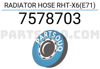 BMW 7578703 RADIATOR HOSE RHT-X6(E71)
