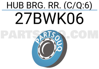 BW 27BWK06 HUB BRG. RR. (C/Q:6)