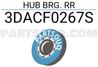 BW 3DACF0267S HUB BRG. RR