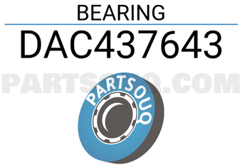BW DAC437643 BEARING
