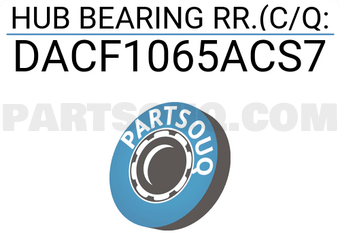 BW DACF1065ACS7 HUB BEARING RR.(C/Q:
