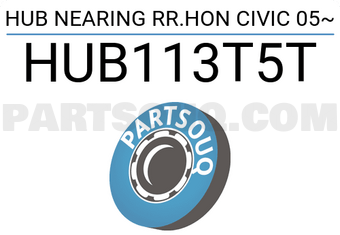 BW HUB113T5T HUB NEARING RR.HON CIVIC 05~