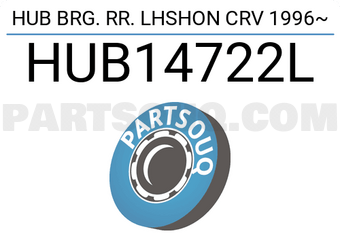 BW HUB14722L HUB BRG. RR. LHSHON CRV 1996~