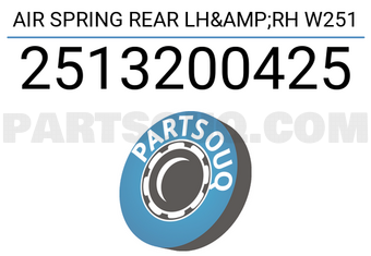 Bilstein 2513200425 AIR SPRING REAR LH&RH W251
