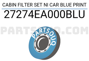 Blue Print 27274EA000BLU CABIN FILTER SET NI CAR BLUE PRINT