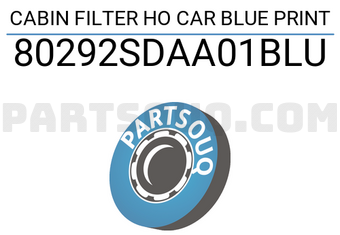 Blue Print 80292SDAA01BLU CABIN FILTER HO CAR BLUE PRINT