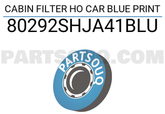 Blue Print 80292SHJA41BLU CABIN FILTER HO CAR BLUE PRINT