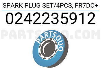 Bosch 0242235912 SPARK PLUG SET/4PCS, FR7DC+